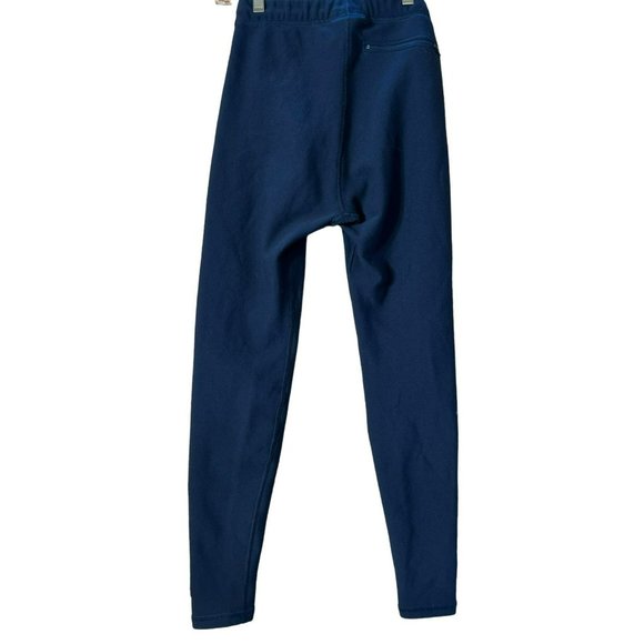 North Face Women's Navy Blue Base Layer  Pants Size Small Fleece Lined Hiking - Picture 4 of 5